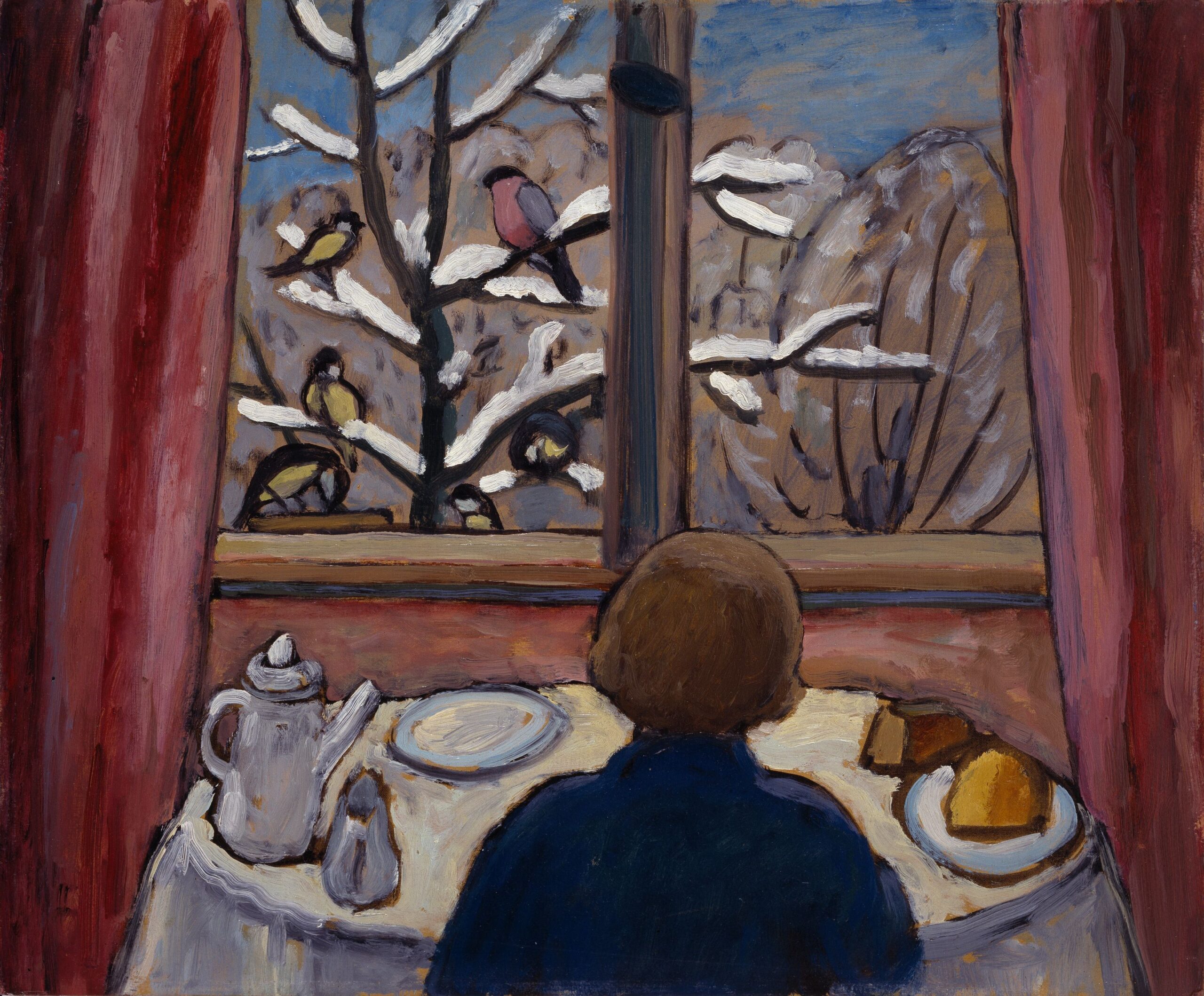 gabriele_munter-breakfast_of_the_birds-1934-obelisk-art-history-1